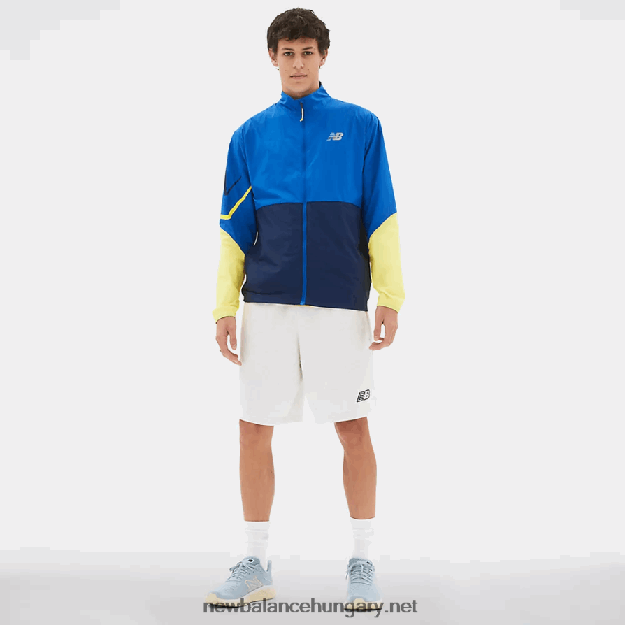 New Balance 6XH8F02153 egynemű grafikus hatású futni csomagolható kabát