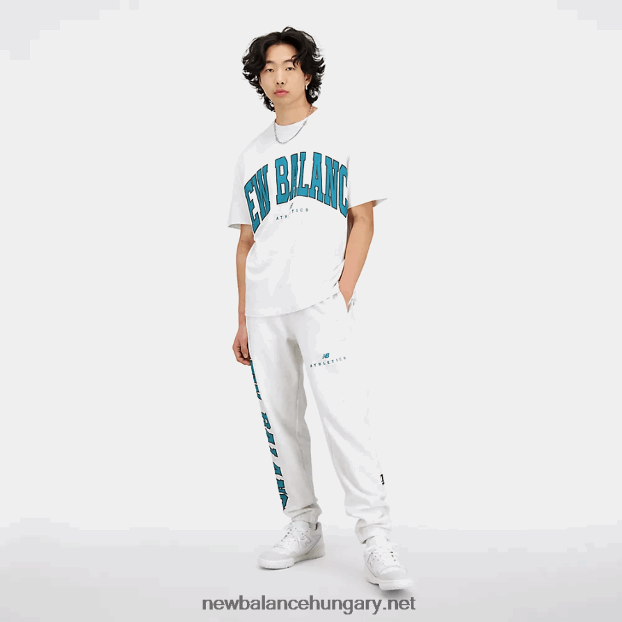 New Balance 6XH8F01760 egynemű uni-ssentials vetemedett klasszikus francia frottír melegítőnadrág