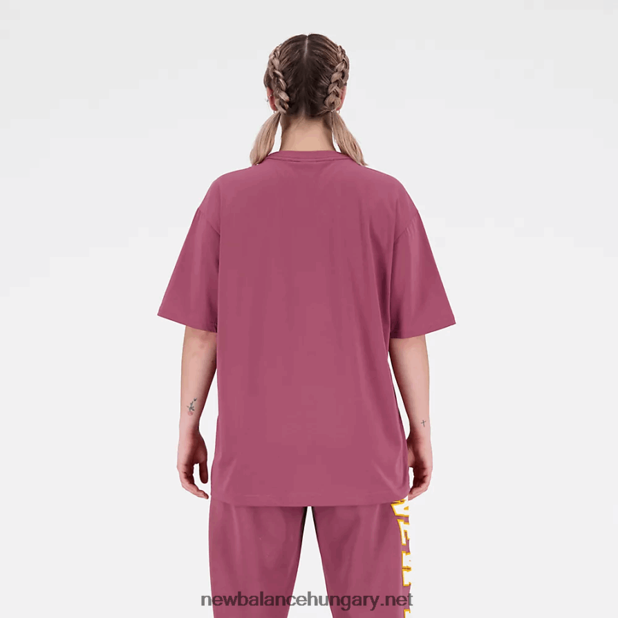 New Balance 6XH8F01778 egynemű uni-ssentials vetemedett classics pamut dzsörzé póló