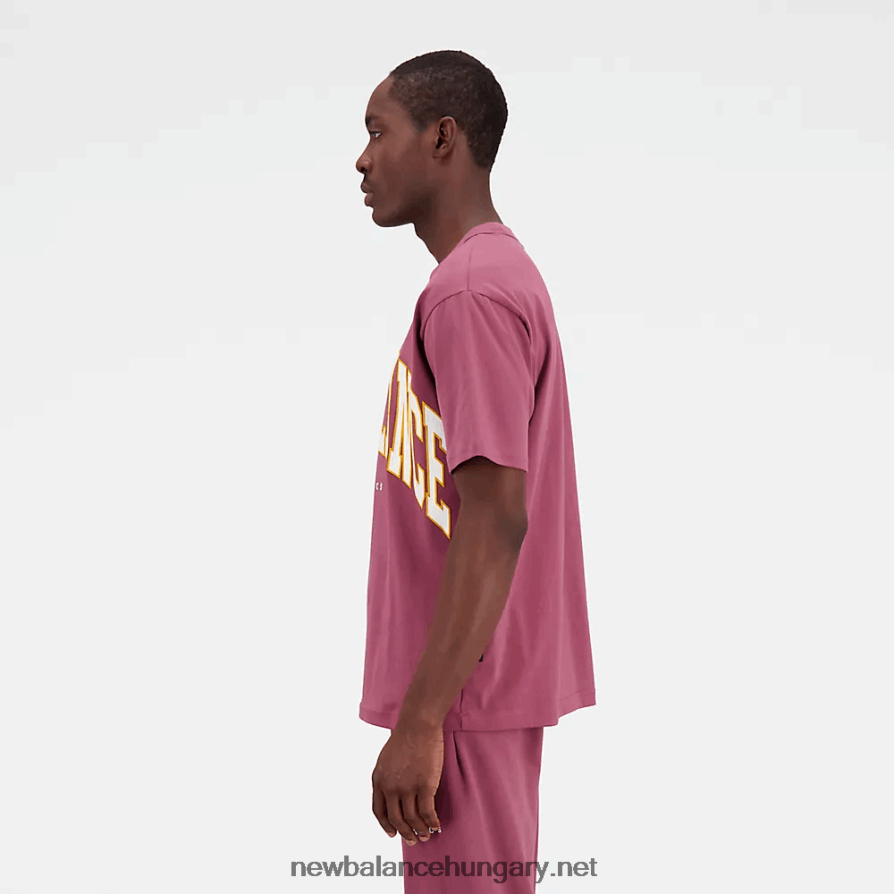 New Balance 6XH8F05084 egynemű uni-ssentials vetemedett classics pamut dzsörzé póló