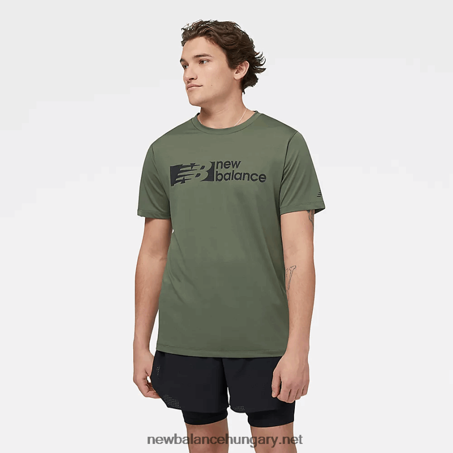 New Balance 6XH8F06569 egynemű tenacity grafikus póló