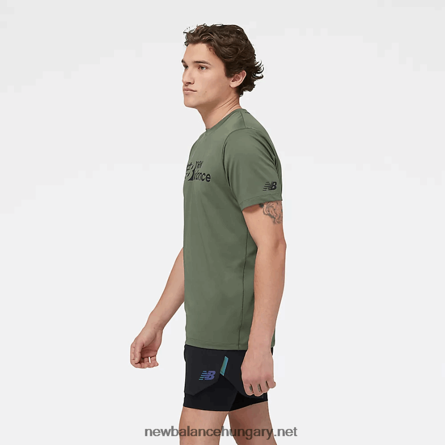 New Balance 6XH8F06569 egynemű tenacity grafikus póló