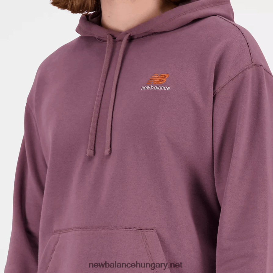 New Balance 6XH8F02014 egynemű uni-ssentials francia frottír kapucnis pulcsi