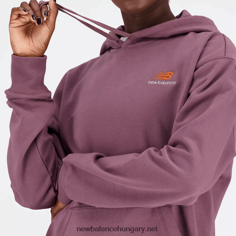 New Balance 6XH8F02014 egynemű uni-ssentials francia frottír kapucnis pulcsi