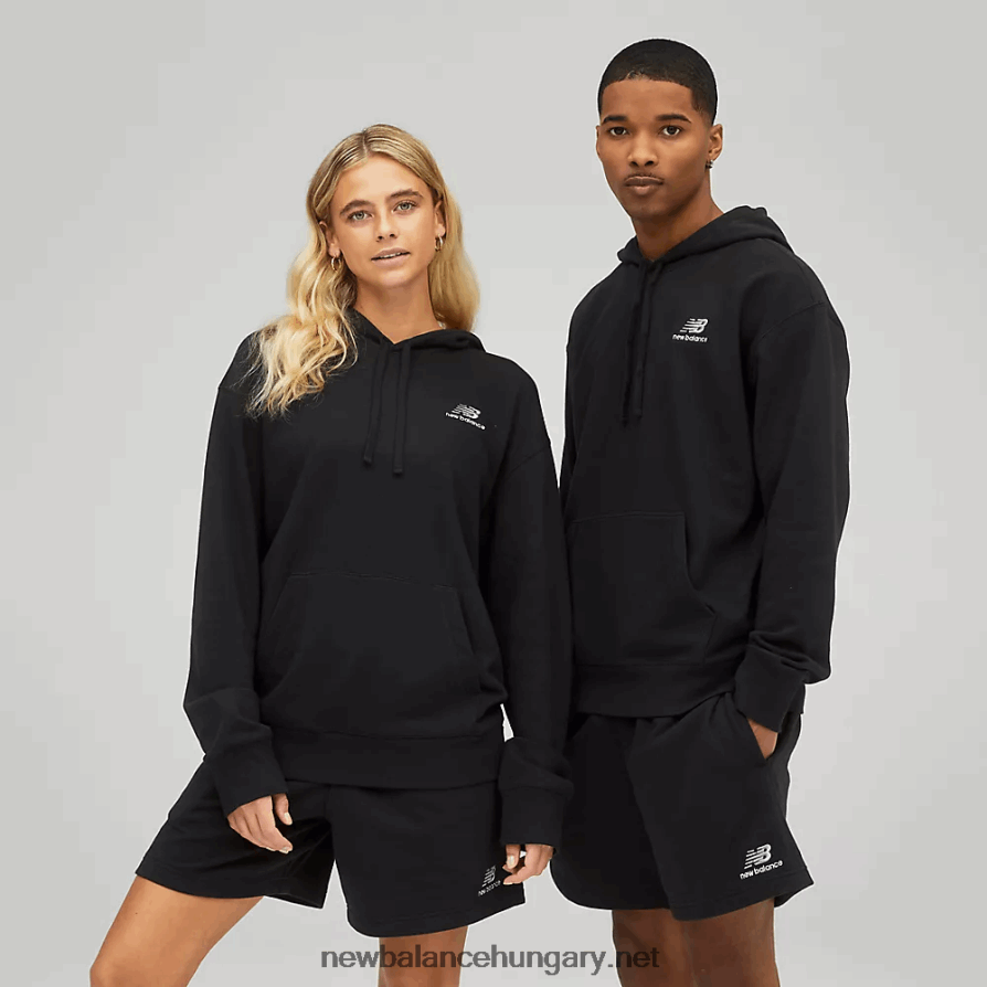New Balance 6XH8F0280 egynemű uni-ssentials francia frottír kapucnis pulcsi