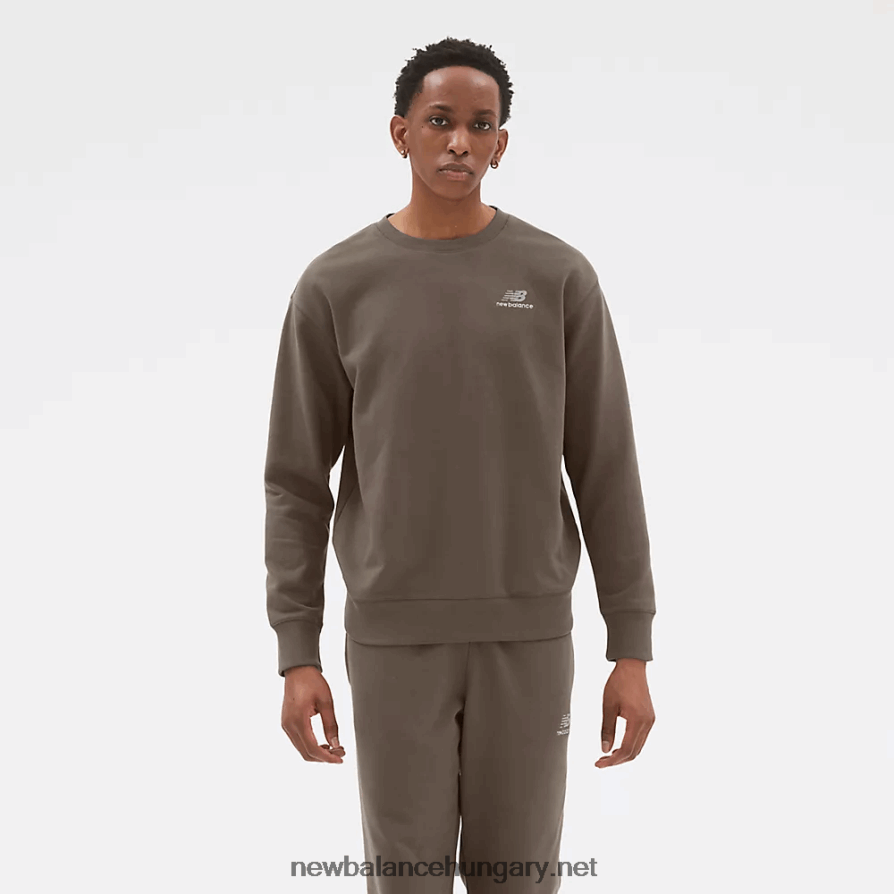 New Balance 6XH8F0306 egynemű uni-ssentials francia frottír crewneck pulóver