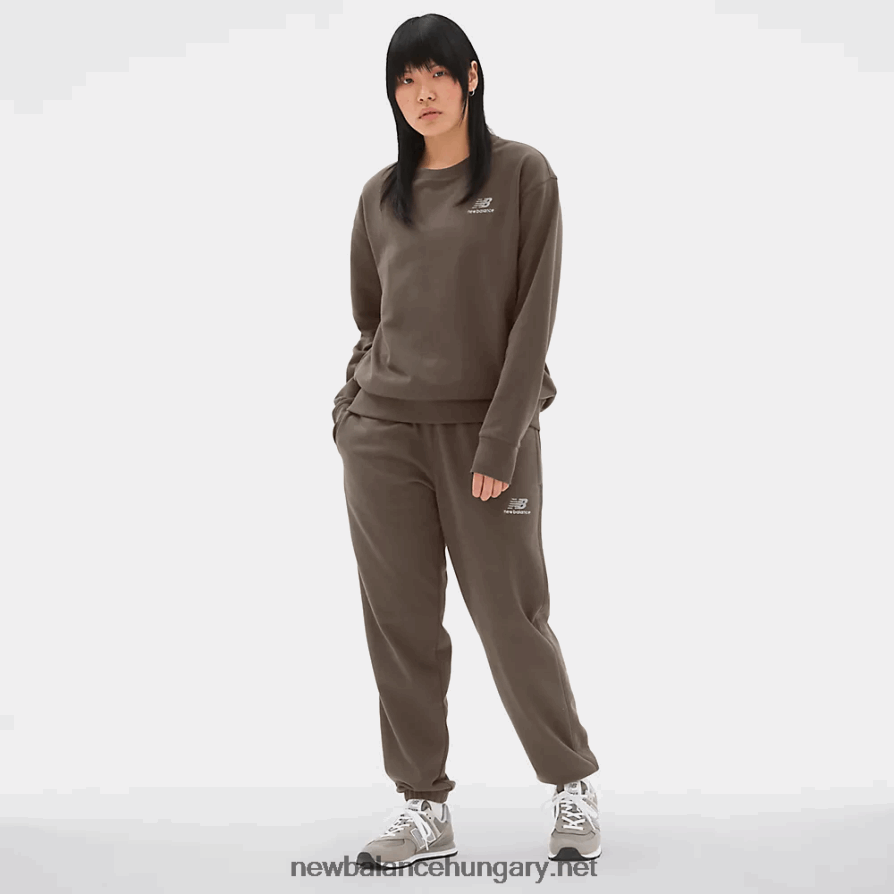 New Balance 6XH8F0306 egynemű uni-ssentials francia frottír crewneck pulóver