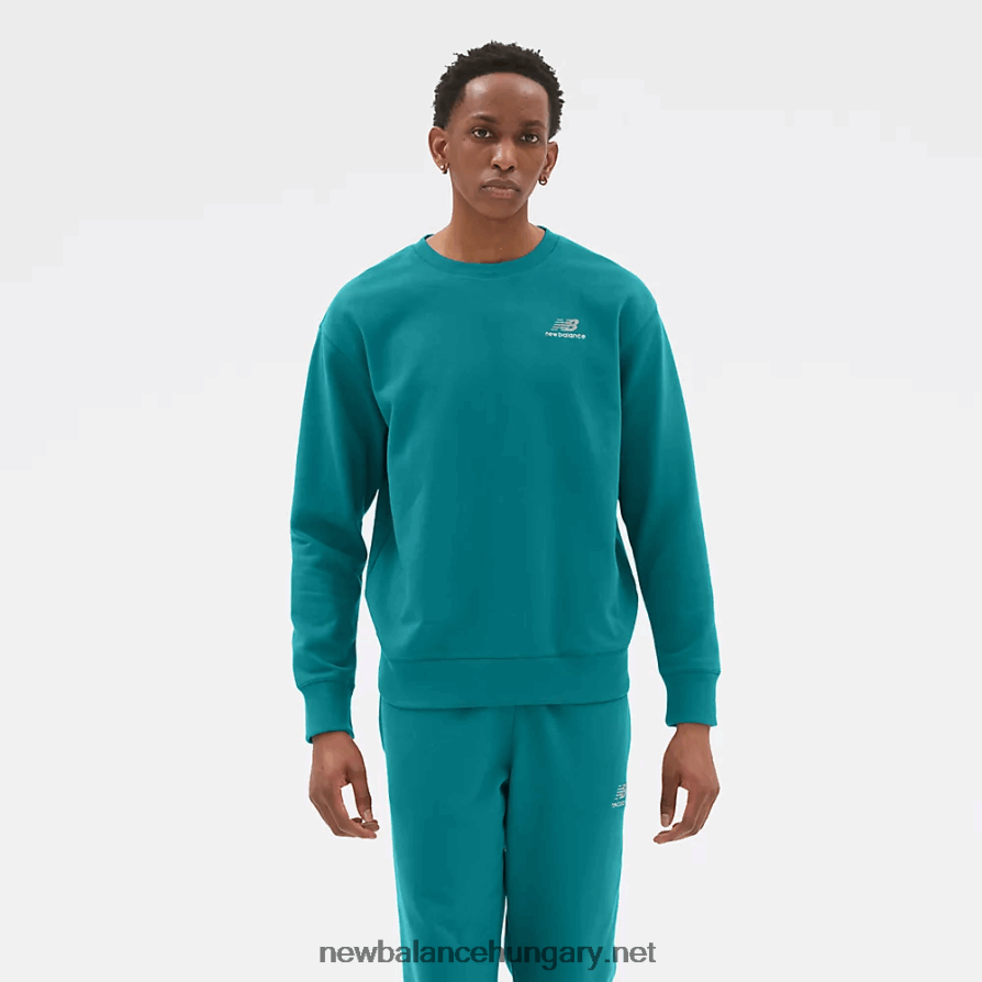 New Balance 6XH8F05122 egynemű uni-ssentials francia frottír crewneck pulóver