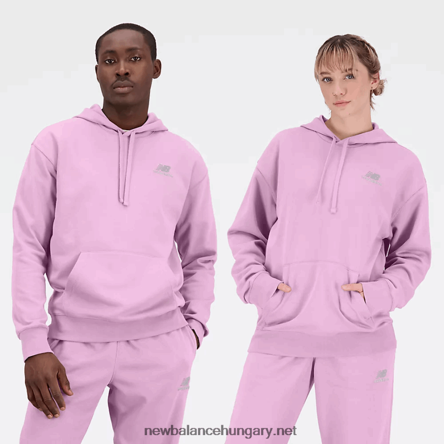 New Balance 6XH8F06539 egynemű uni-ssentials francia frottír kapucnis pulcsi