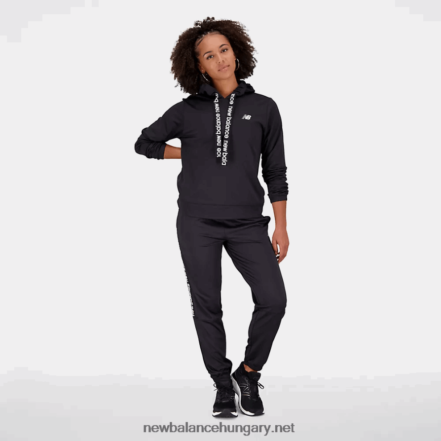 New Balance 6XH8F06856 egynemű könyörtelen frottír kapucnis pulcsi