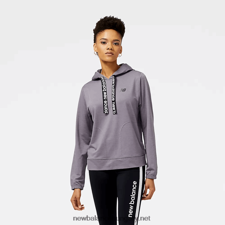 New Balance 6XH8F06858 egynemű könyörtelen frottír kapucnis pulcsi