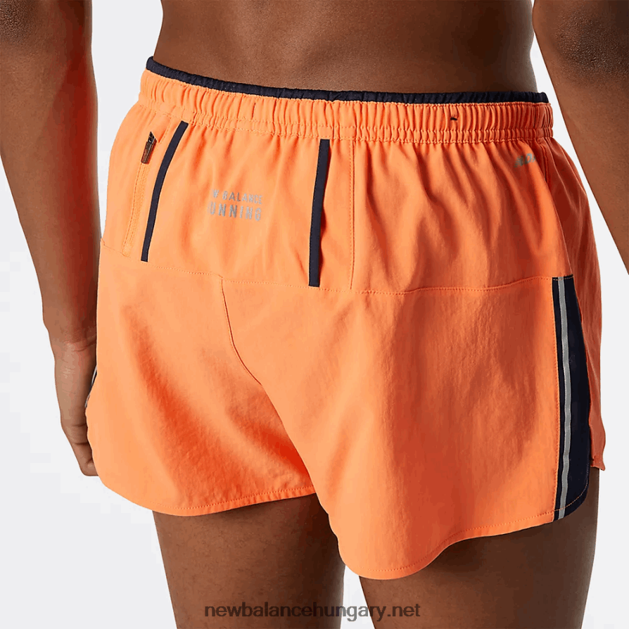 New Balance 6XH8F02140 egynemű ütési futás 3 hüvelykes hasított rövid
