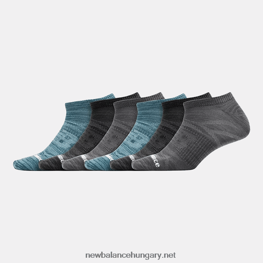New Balance 6XH8F05050 férfiak lapos kötött no show zokni 6 db
