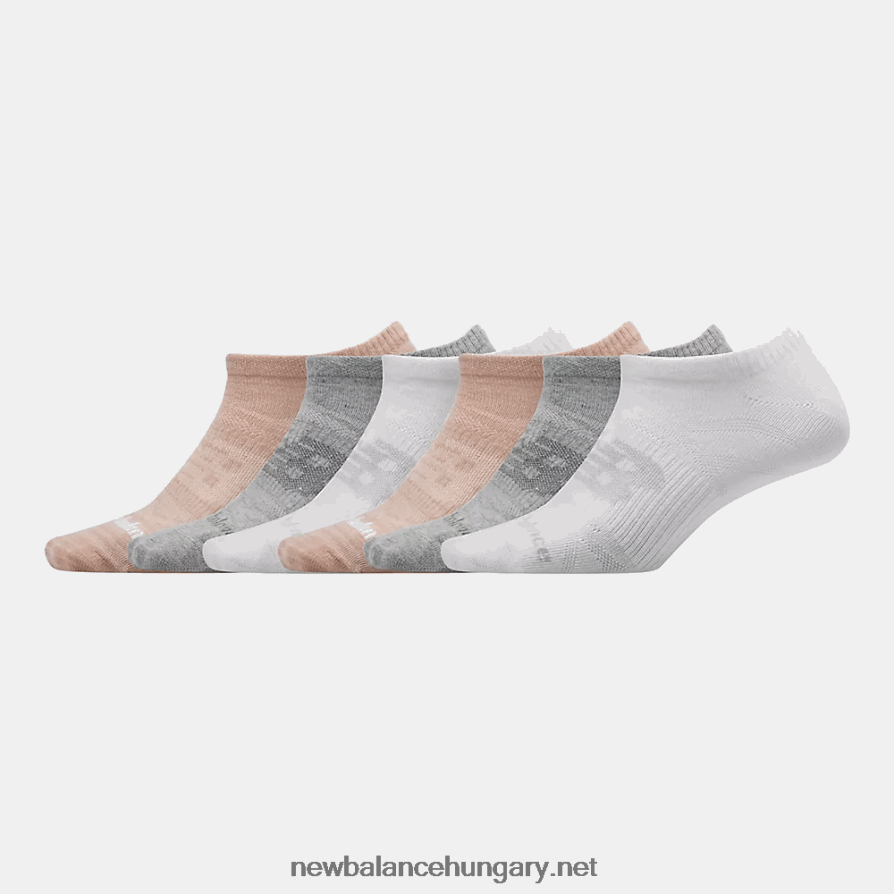 New Balance 6XH8F05051 férfiak lapos kötött no show zokni 6 db
