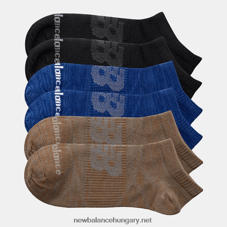 New Balance 6XH8F05056 férfiak lapos kötött no show zokni 6 db