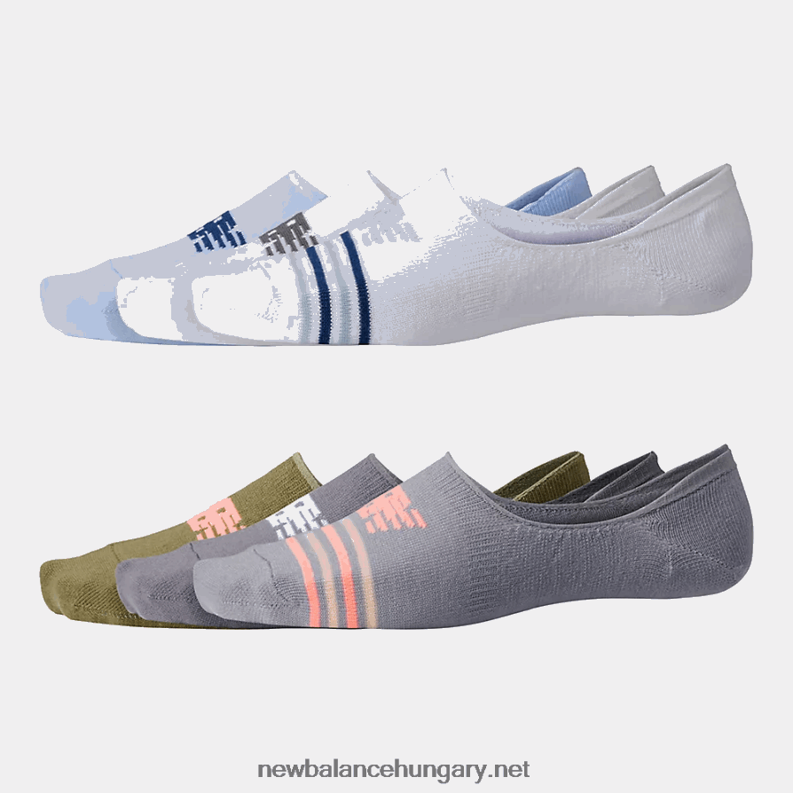 New Balance 6XH8F05070 férfiak ultra alacsony no show zokni 6 db