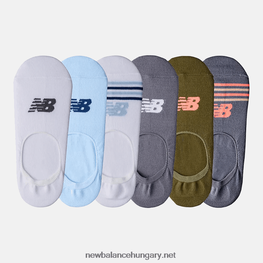 New Balance 6XH8F05070 férfiak ultra alacsony no show zokni 6 db