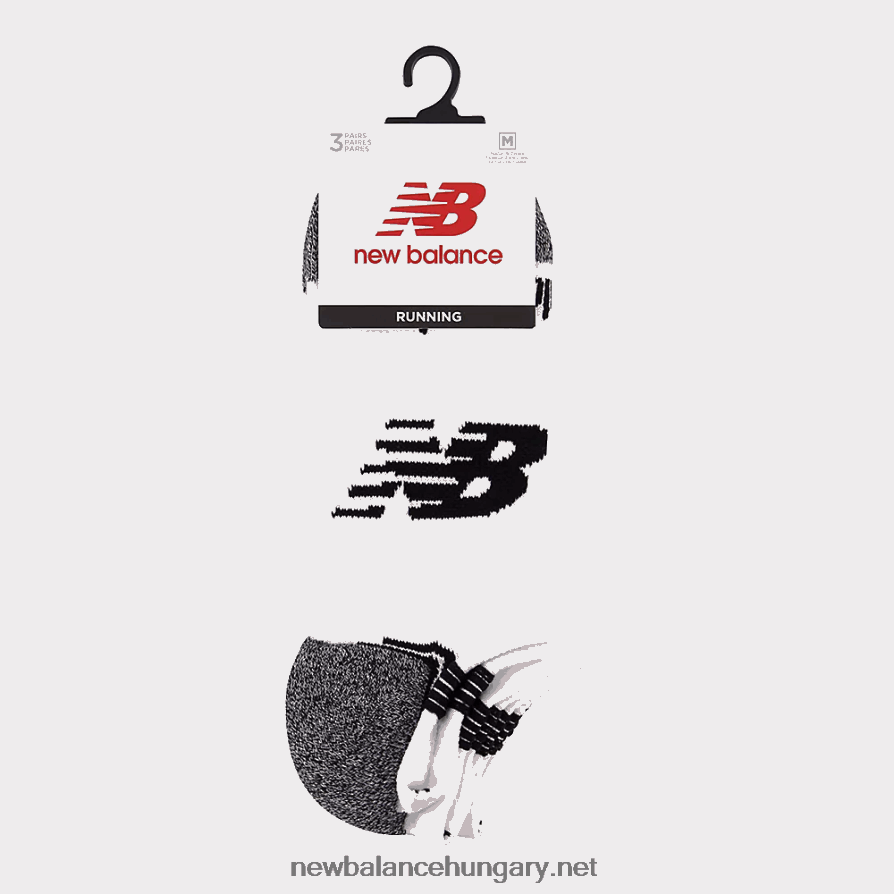 New Balance 6XH8F05106 férfiak no show run zokni 3 csomag