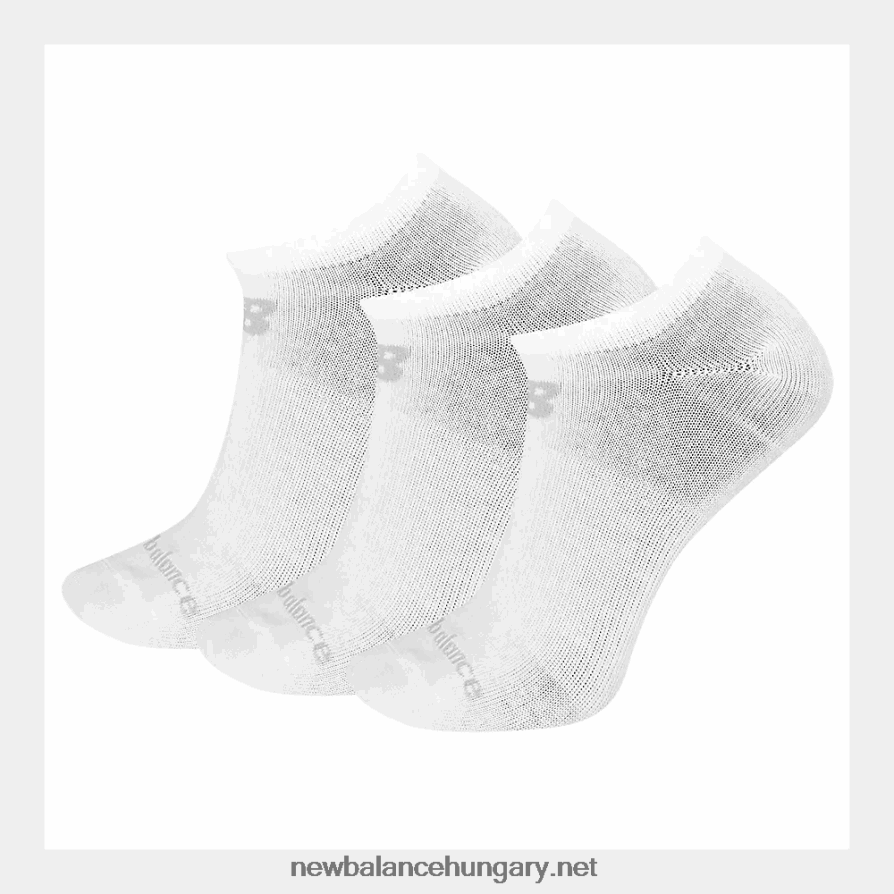 New Balance 6XH8F06681 férfiak teljesítmény pamut lapos kötött no show zokni 3 csomag