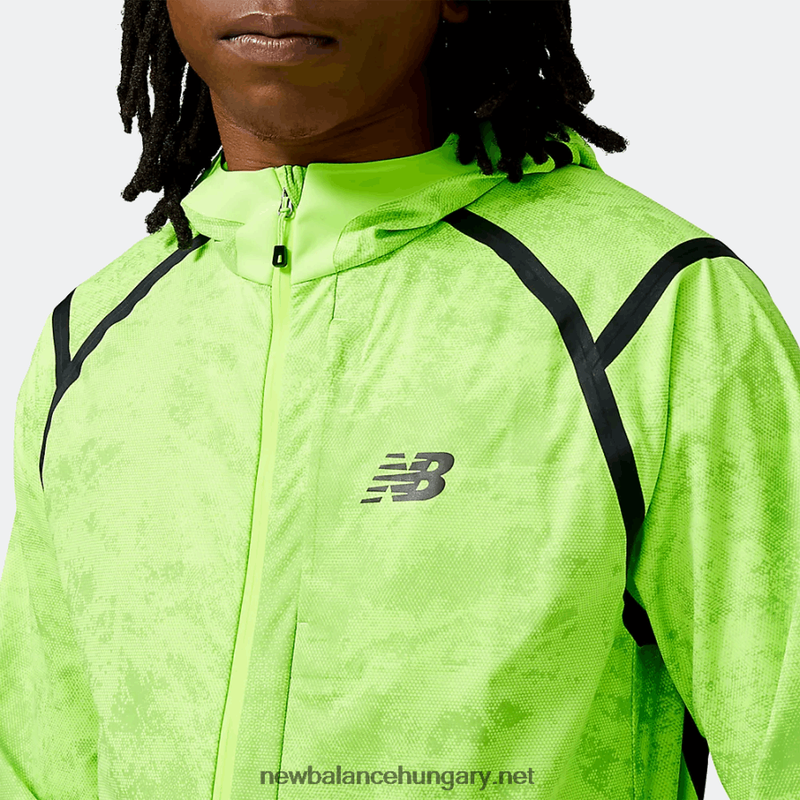 New Balance 6XH8F02102 férfiak ütési futás vízálló kabátnál