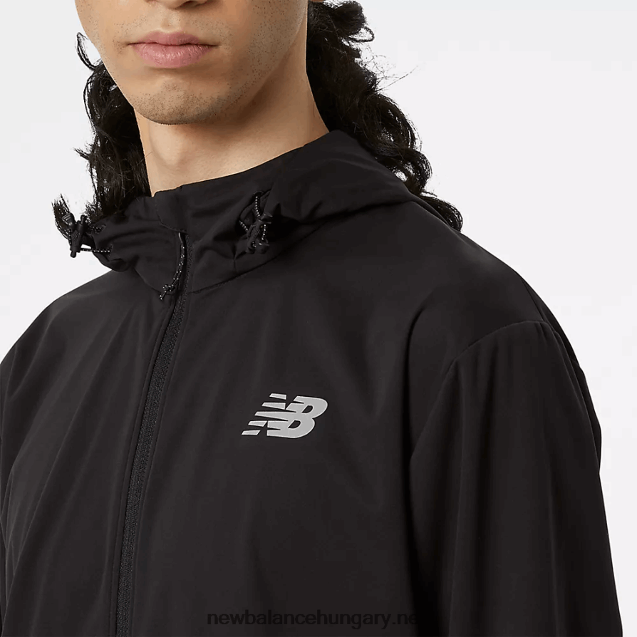 New Balance 6XH8F02105 férfiak becsapódási futás vízzel dacol kabát