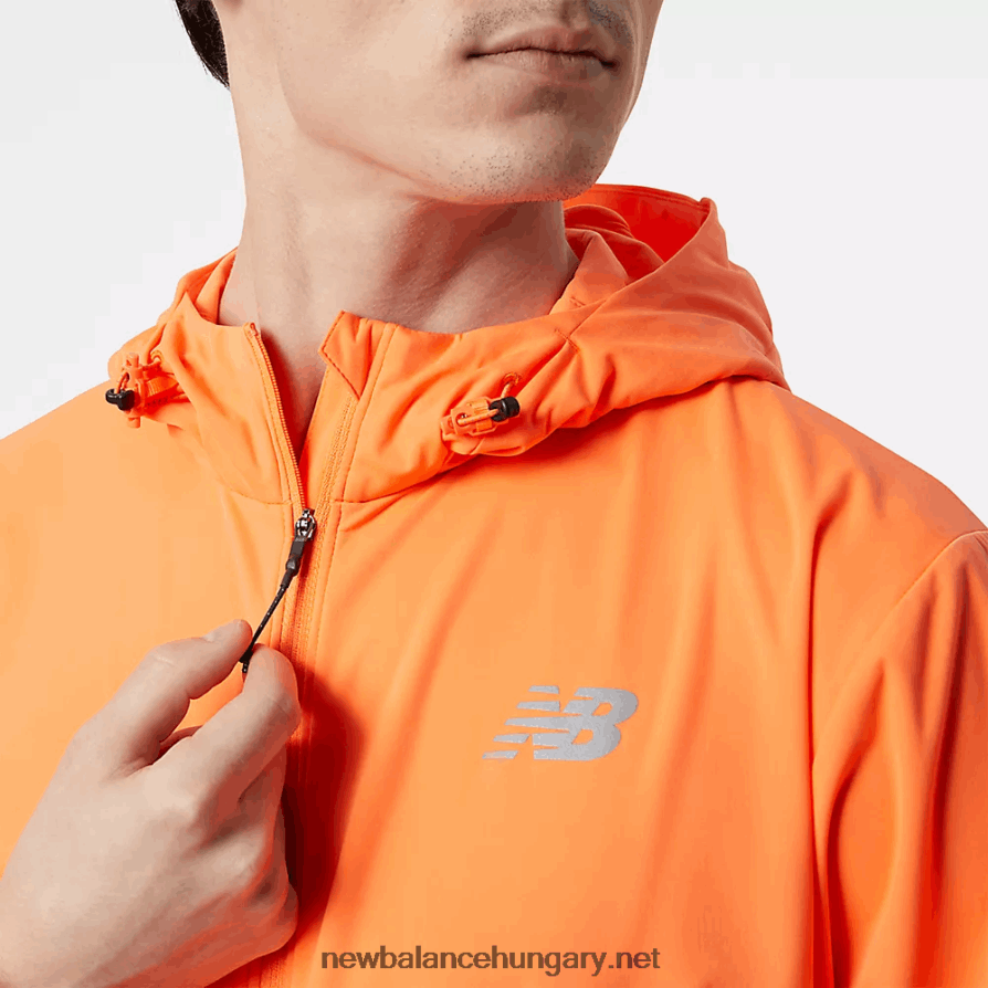 New Balance 6XH8F02106 férfiak becsapódási futás vízzel dacol kabát