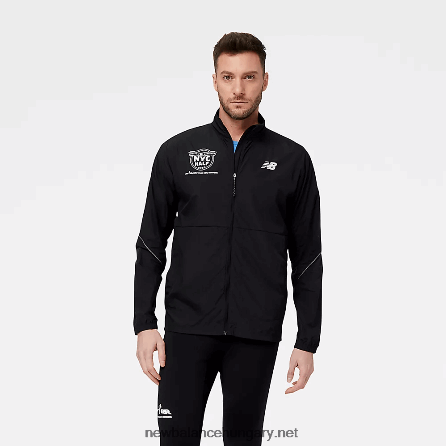 New Balance 6XH8F04791 férfiak united Airlines nyc half impact run csomagolható kabát