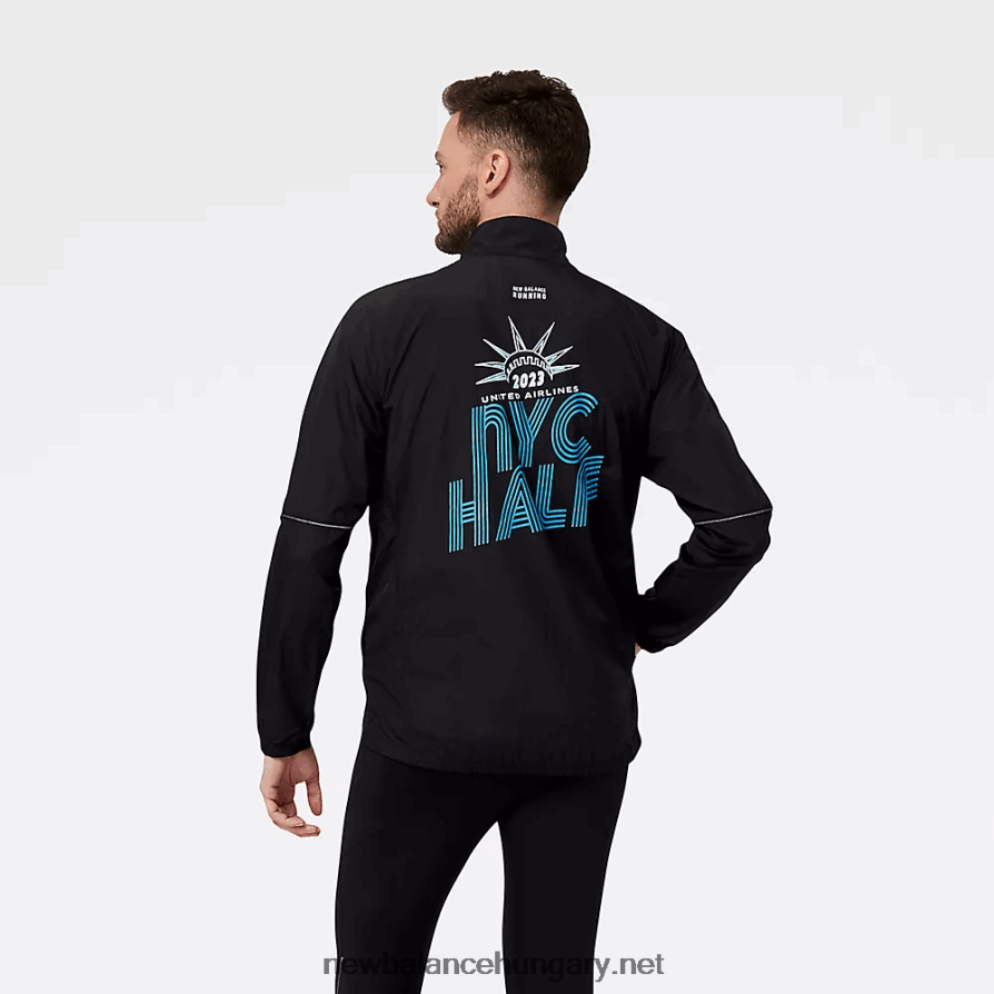 New Balance 6XH8F04791 férfiak united Airlines nyc half impact run csomagolható kabát