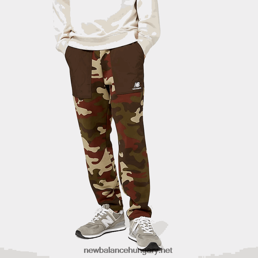6XH8F02066 férfiak nb athletics terepszínű gyapjú nadrág