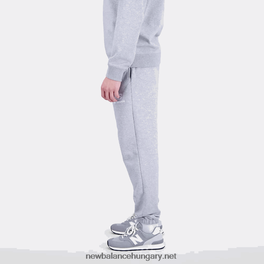 New Balance 6XH8F01599 férfiak Essentials halmozott logós francia frottír melegítőnadrág