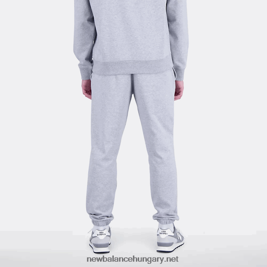 New Balance 6XH8F01599 férfiak Essentials halmozott logós francia frottír melegítőnadrág