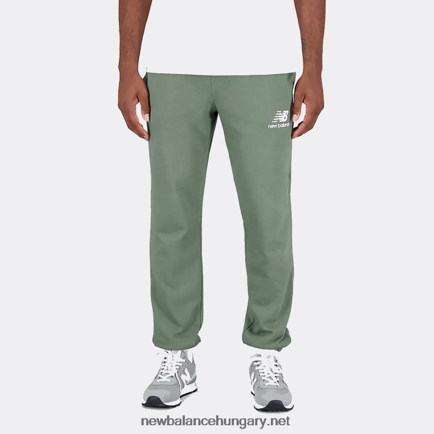 New Balance 6XH8F01602 férfiak Essentials halmozott logós francia frottír melegítőnadrág