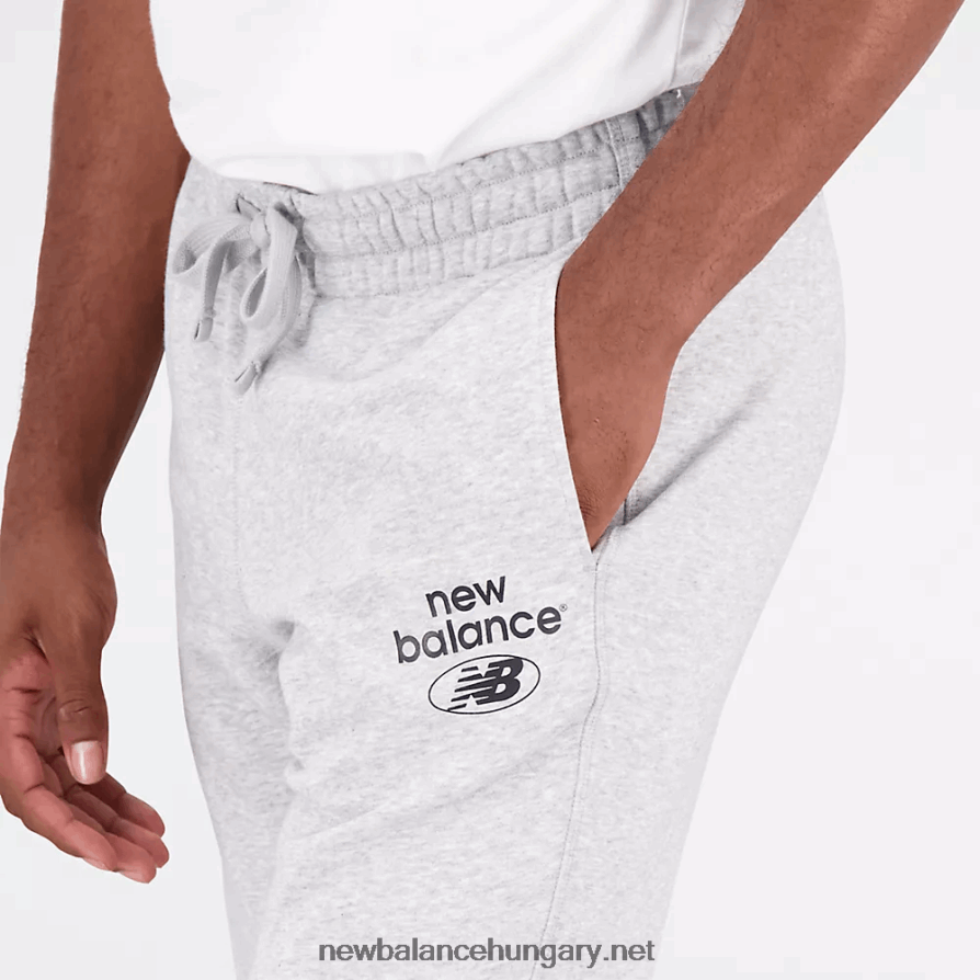 New Balance 6XH8F01768 férfiak Essentials újragondolt francia frottír melegítőnadrág