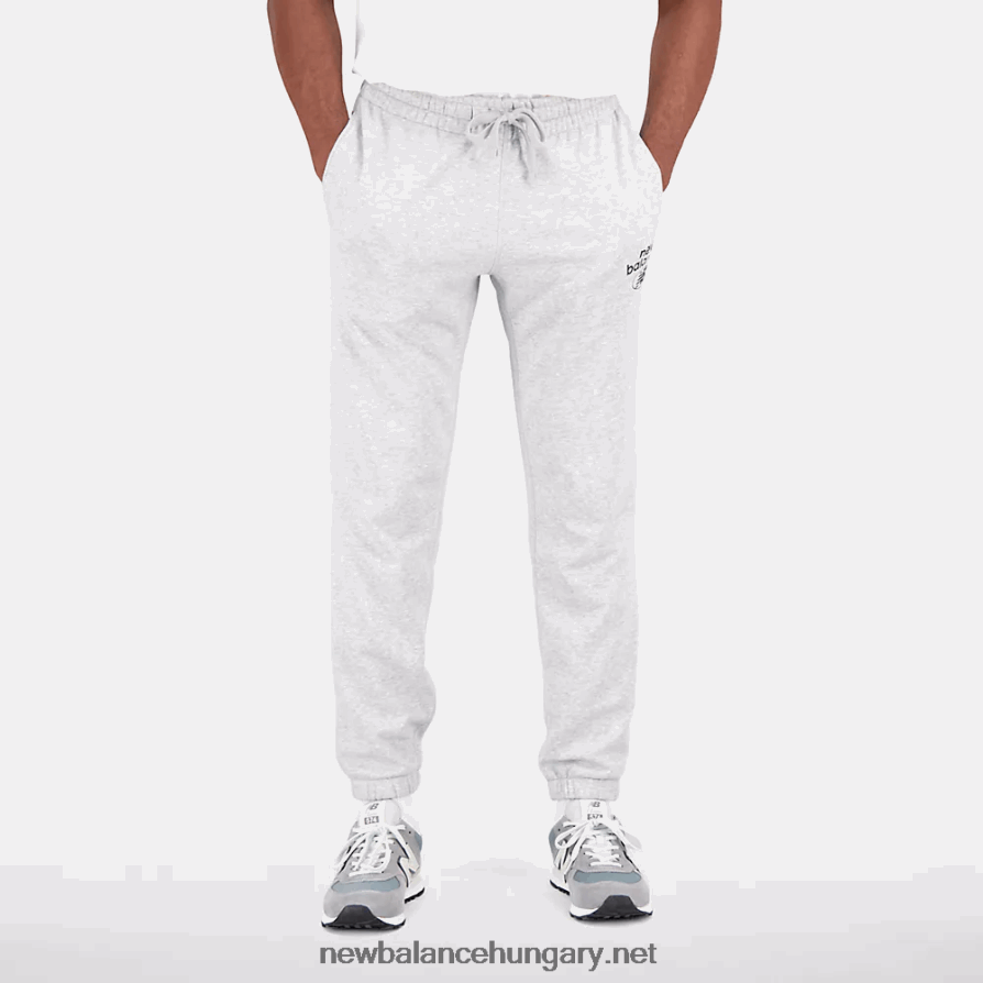 New Balance 6XH8F06542 férfiak Essentials újragondolt francia frottír melegítőnadrág