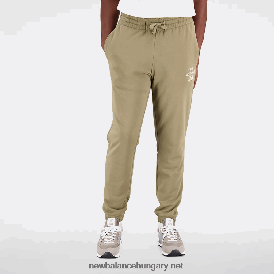 New Balance 6XH8F06544 férfiak Essentials újragondolt francia frottír melegítőnadrág