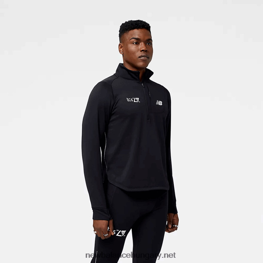 6XH8F01677 férfiak londoni kiadás nb heat grid half zip