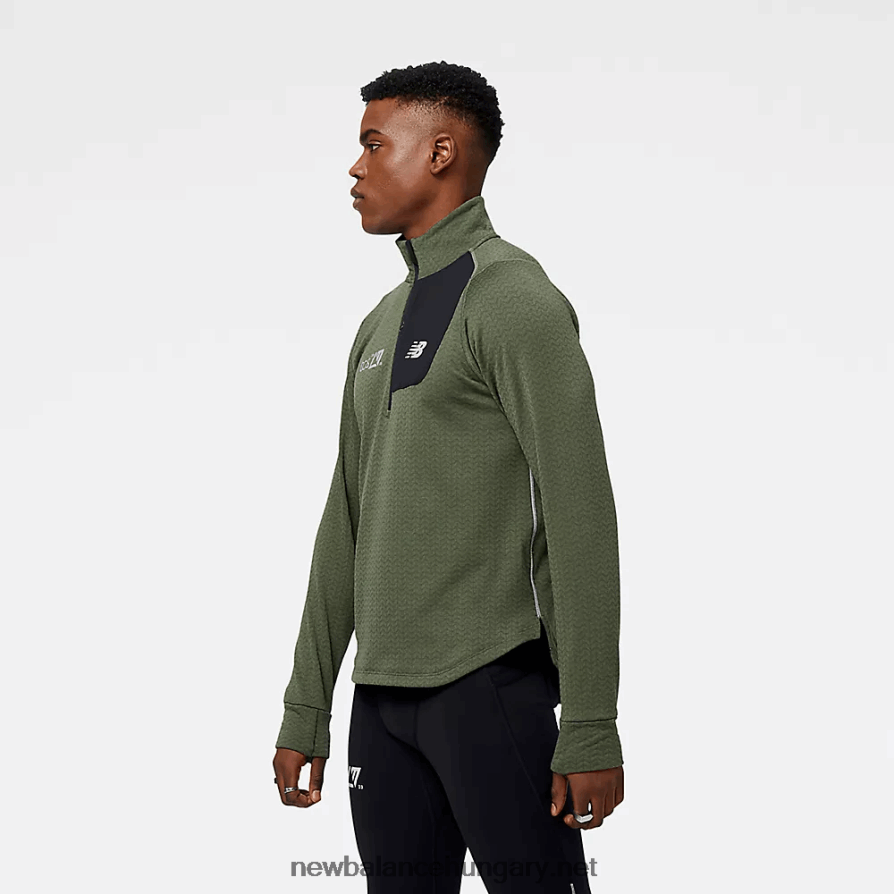 6XH8F01678 férfiak londoni kiadás nb heat grid half zip