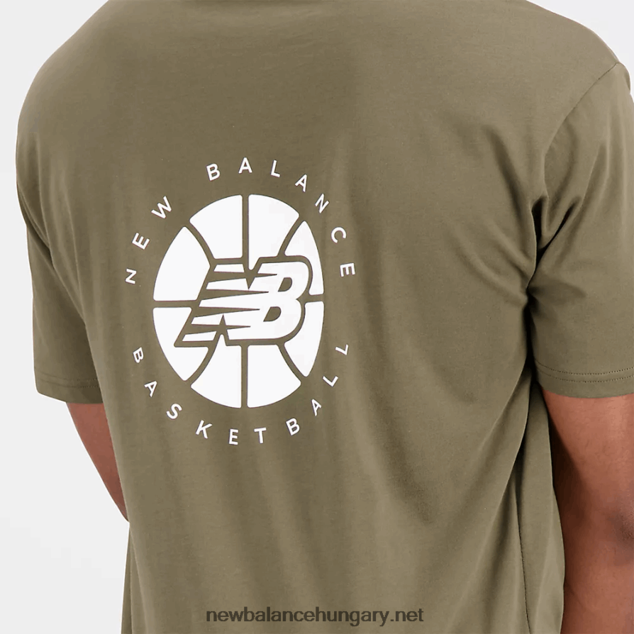 6XH8F01898 férfiak nb hoops basics póló
