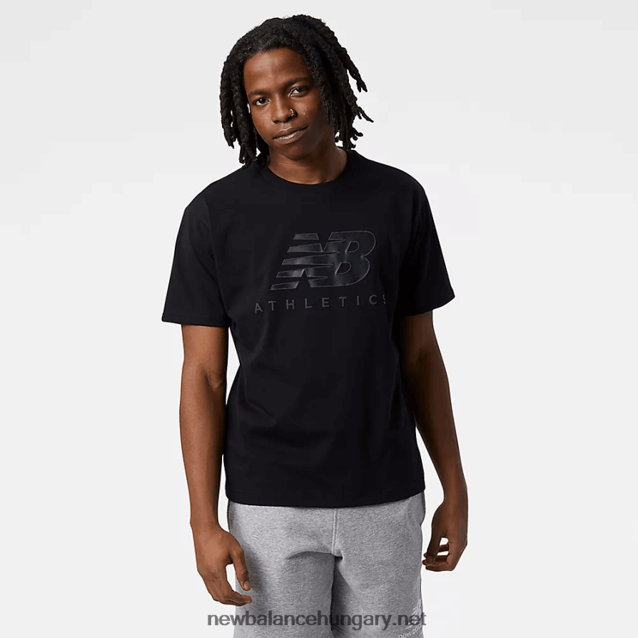 6XH8F02078 férfiak nb athletics grafikus logós póló