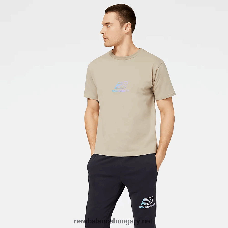 6XH8F02084 férfiak nb essentials puff print póló