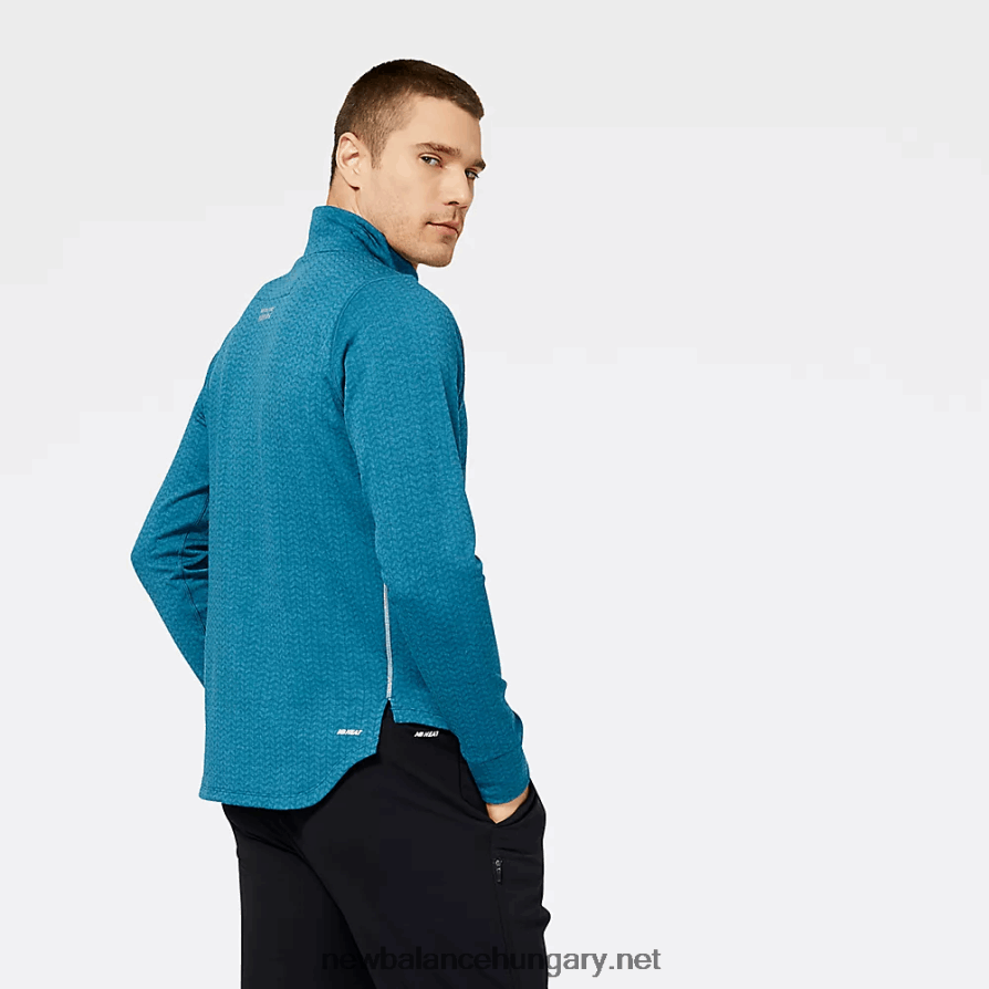 6XH8F02127 férfiak londoni kiadás nb heat grid half zip