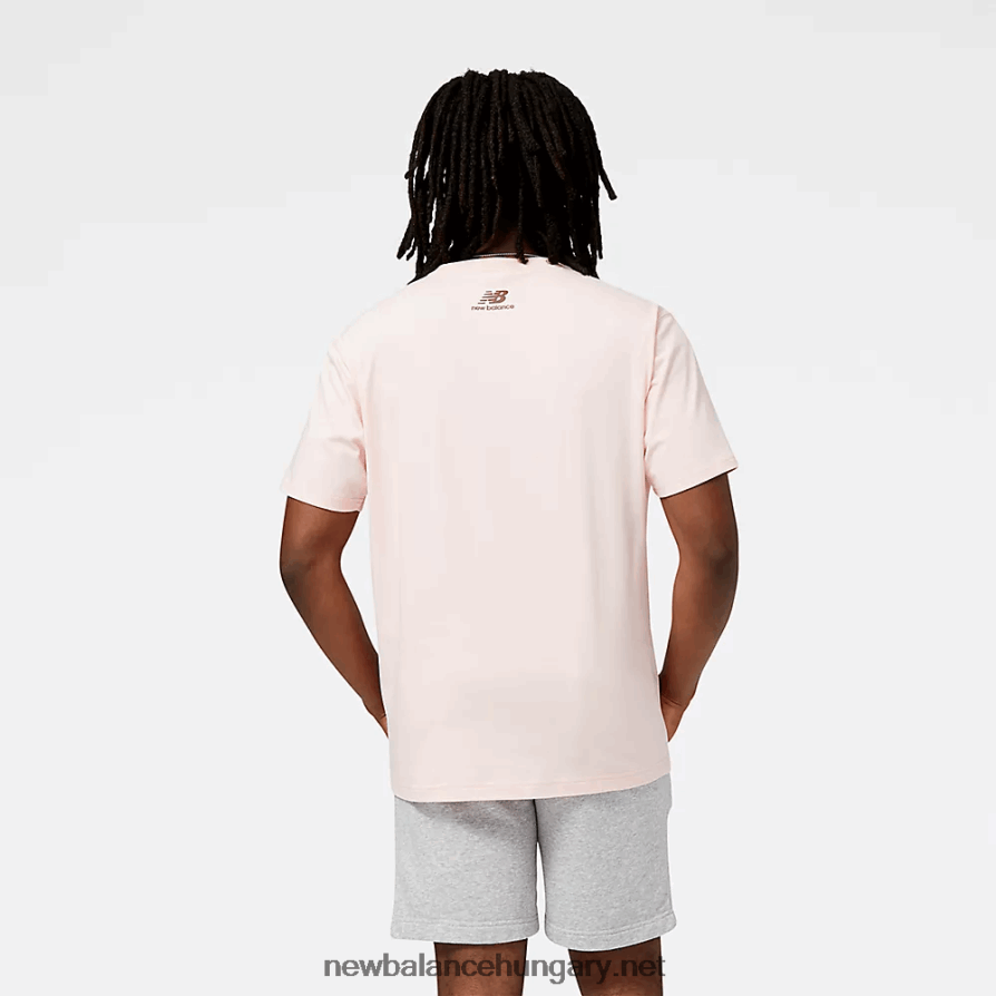 6XH8F02161 férfiak nb athletics 70-es évek futó rövid ujjú grafikus póló