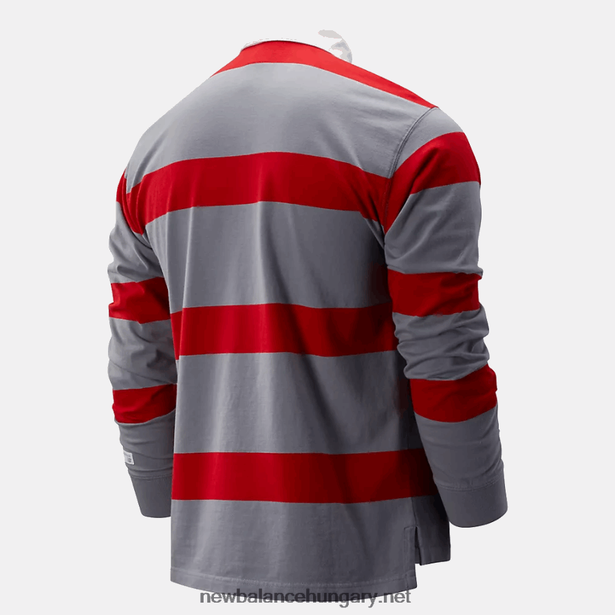 6XH8F02279 férfiak csíkos nb atlétika stadion rögbi hosszú ujjú