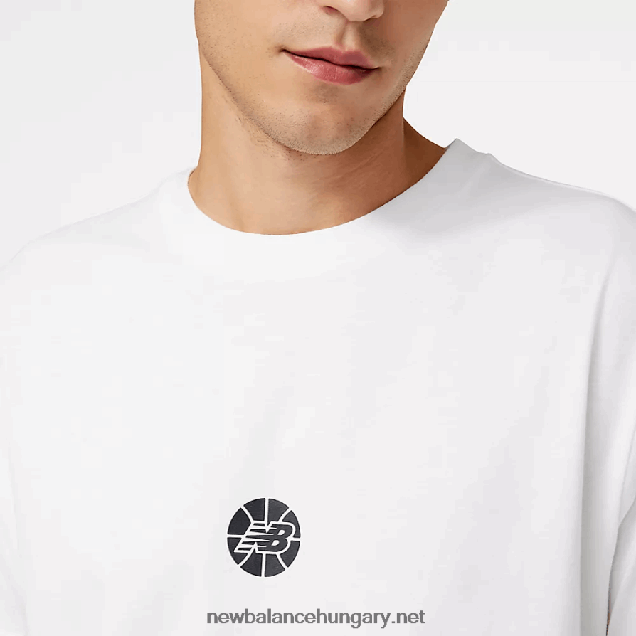 6XH8F0354 férfiak nb hoops basics póló