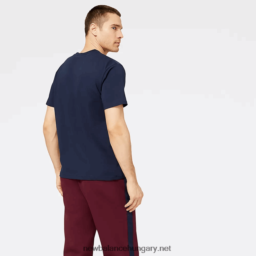 6XH8F06616 férfiak nb karika absztrakt grafikus póló