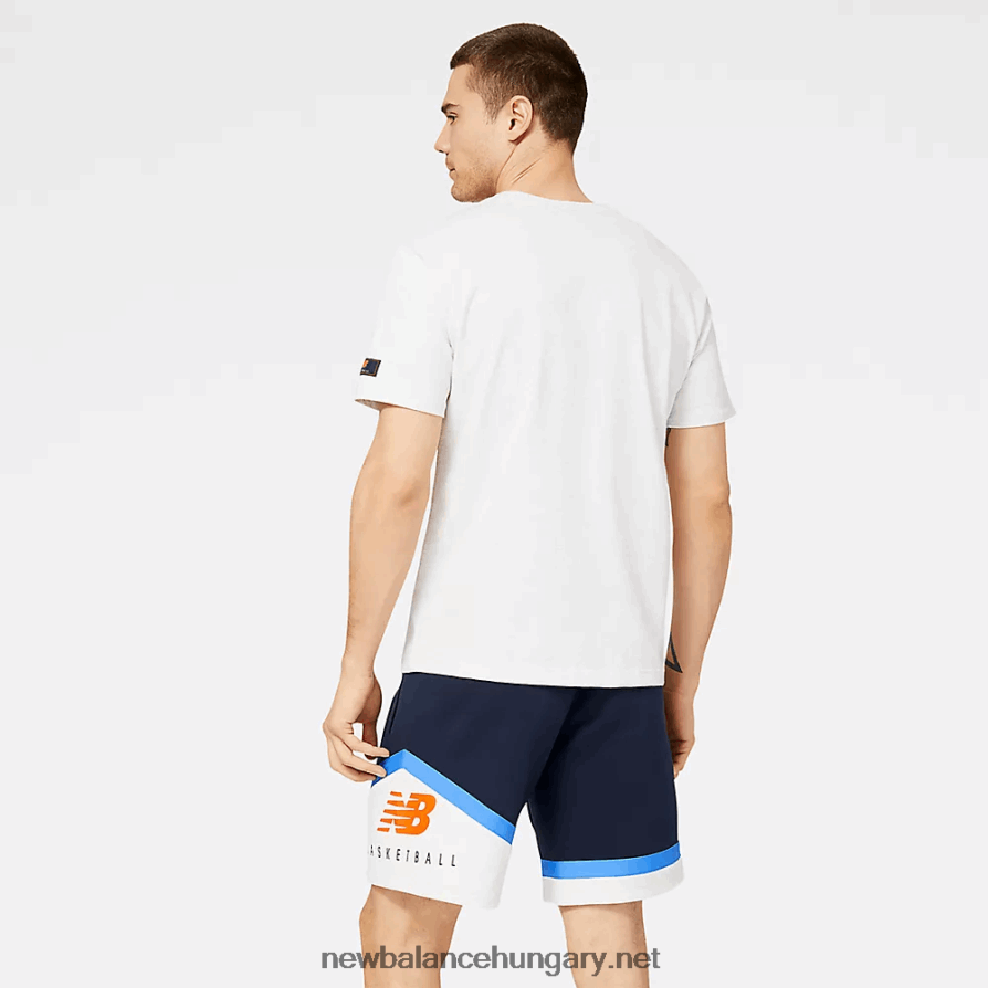 6XH8F06617 férfiak nb karika absztrakt grafikus póló