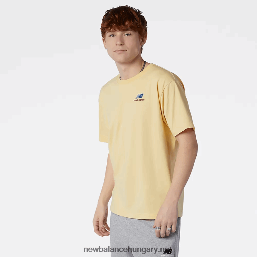 6XH8F06661 férfiak nb essentials hímzett póló