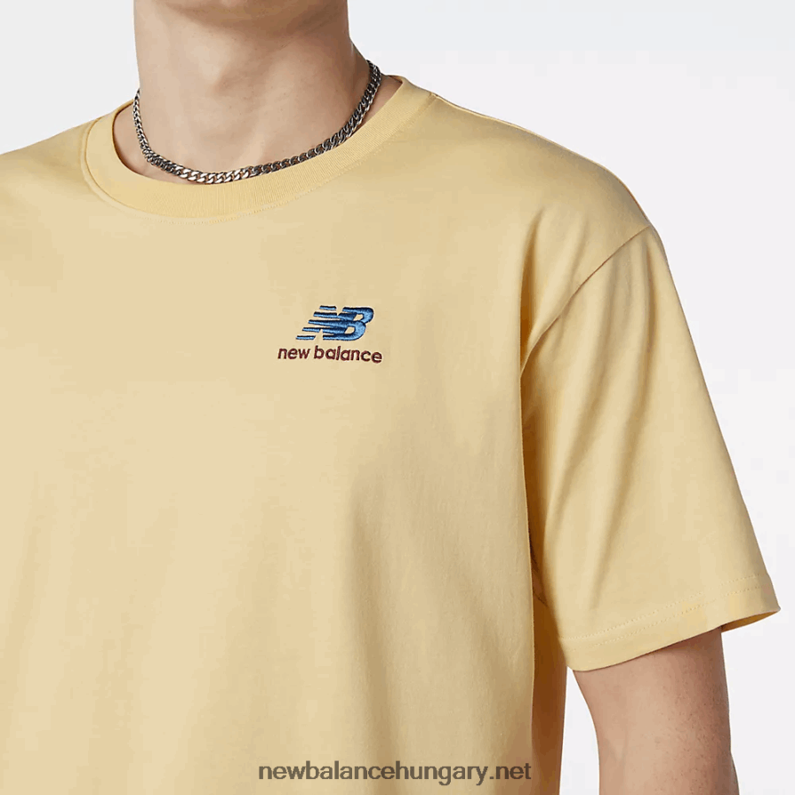 6XH8F06661 férfiak nb essentials hímzett póló
