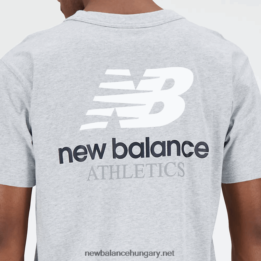 New Balance 6XH8F01571 férfiak athletics remastered grafikus pamut dzsörzé rövid ujjú póló