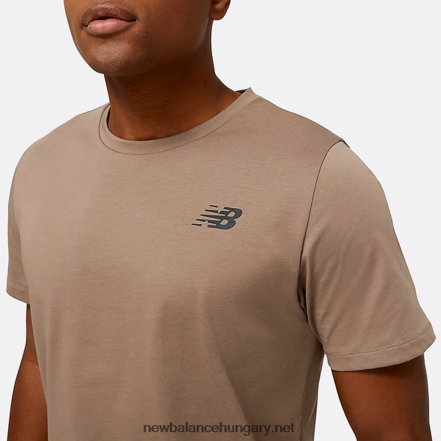 New Balance 6XH8F01673 férfiak heathertech póló